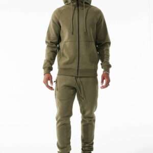 Men's-Exclusive-Fleece-Hoodie's-8860H-OLIVE-MODEL1